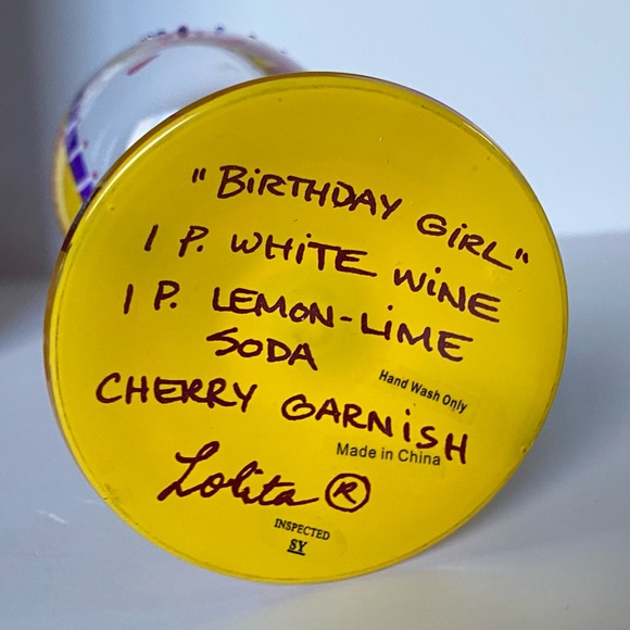 Birthday Girl Wine Glass Lolita New Open Box 15 Oz The Wine Collection Party - Picture 5 of 16